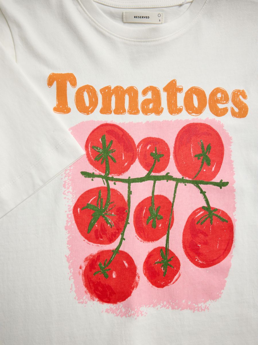 T-shirt with print - cream - RESERVED - 2