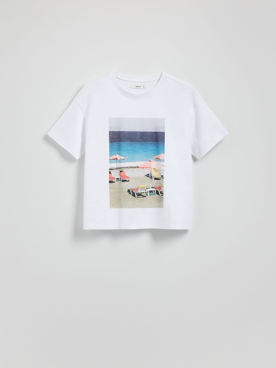 T-shirt with print - white - RESERVED - 4
