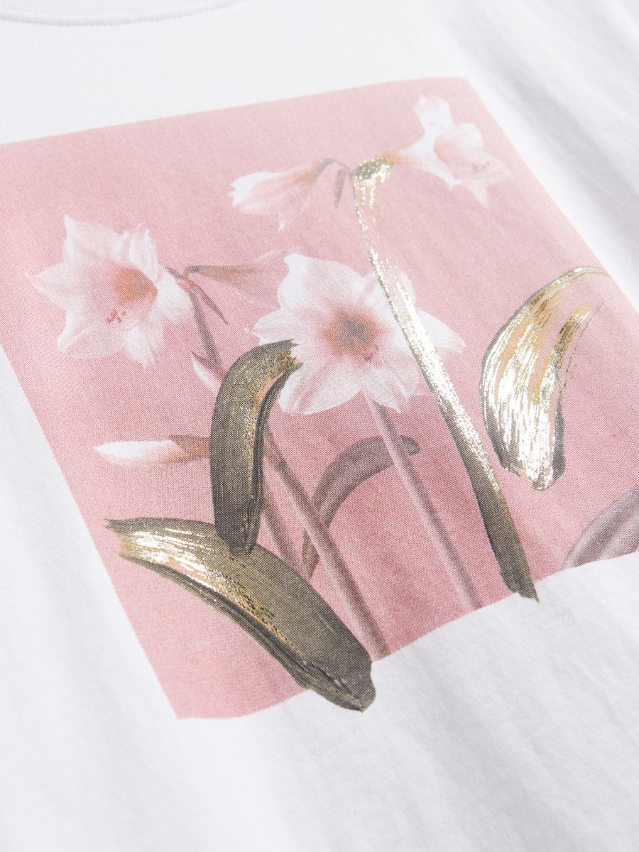 T-shirt with print - white - RESERVED - 2