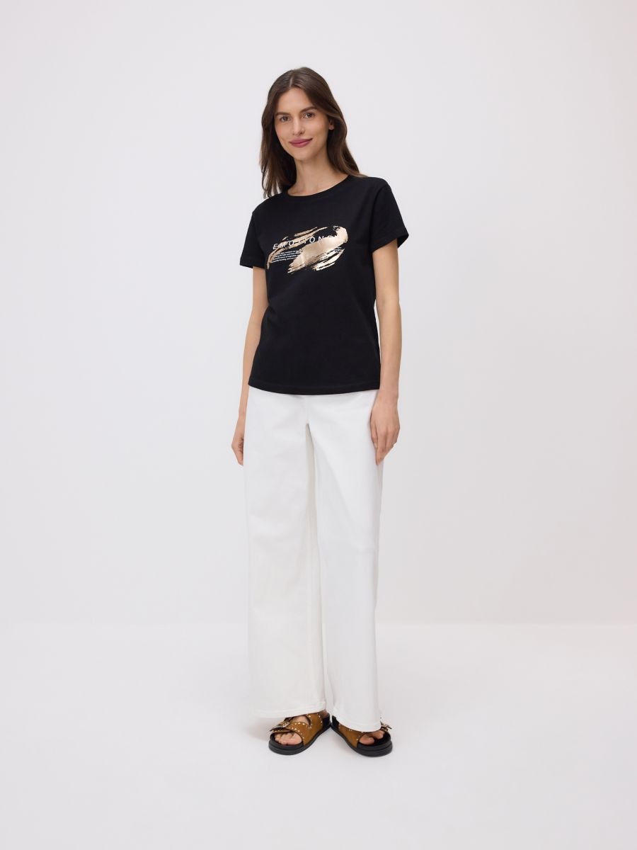 T-shirt with print - black - RESERVED - 4