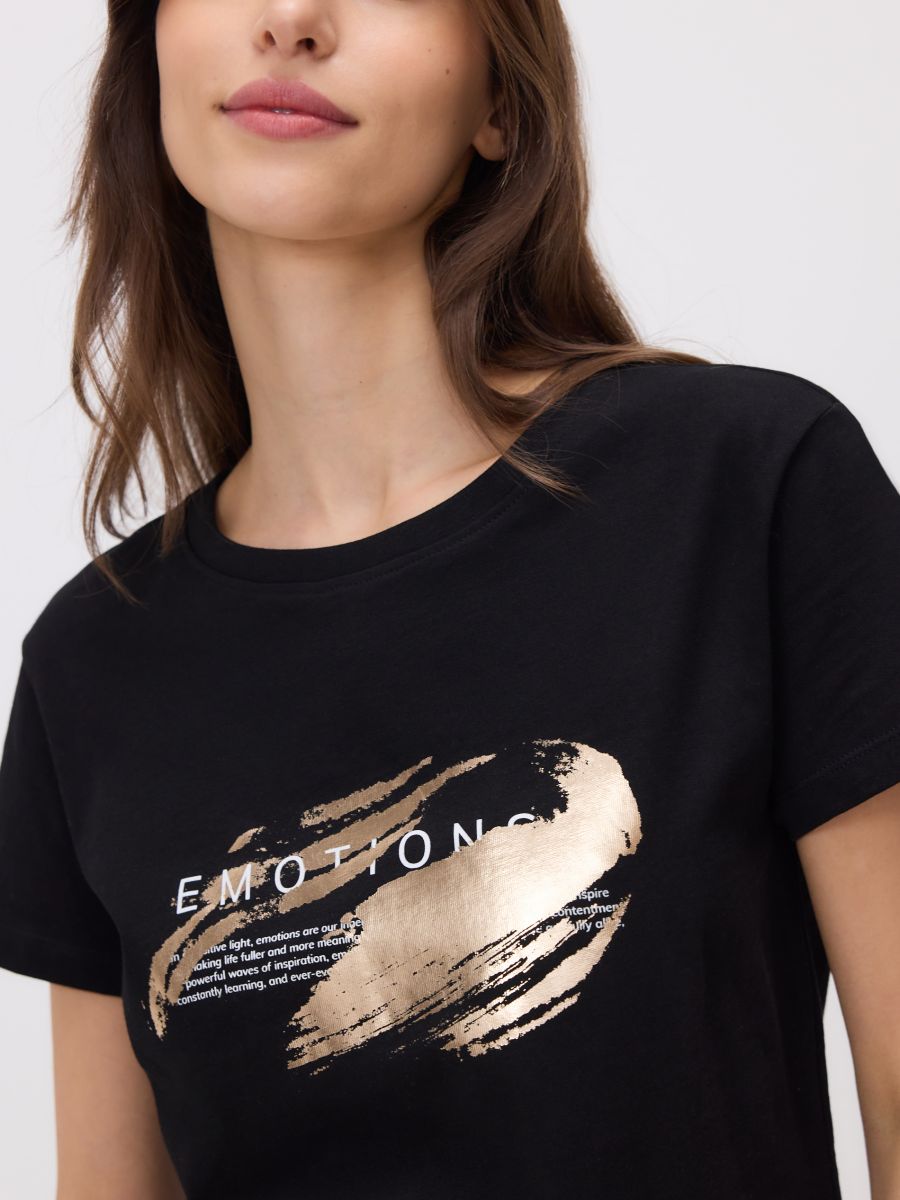 T-shirt with print - black - RESERVED - 5