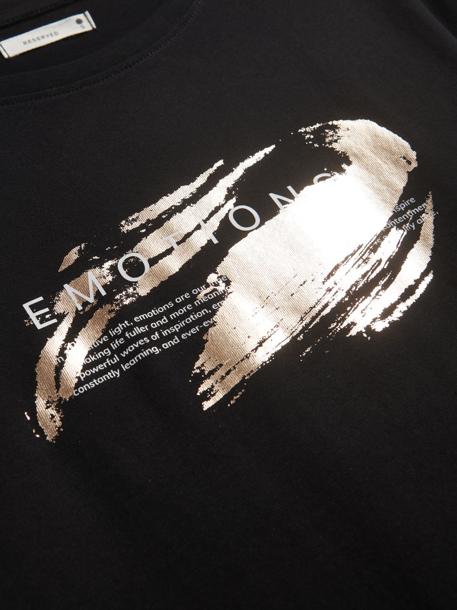 T-shirt with print - black - RESERVED - 2