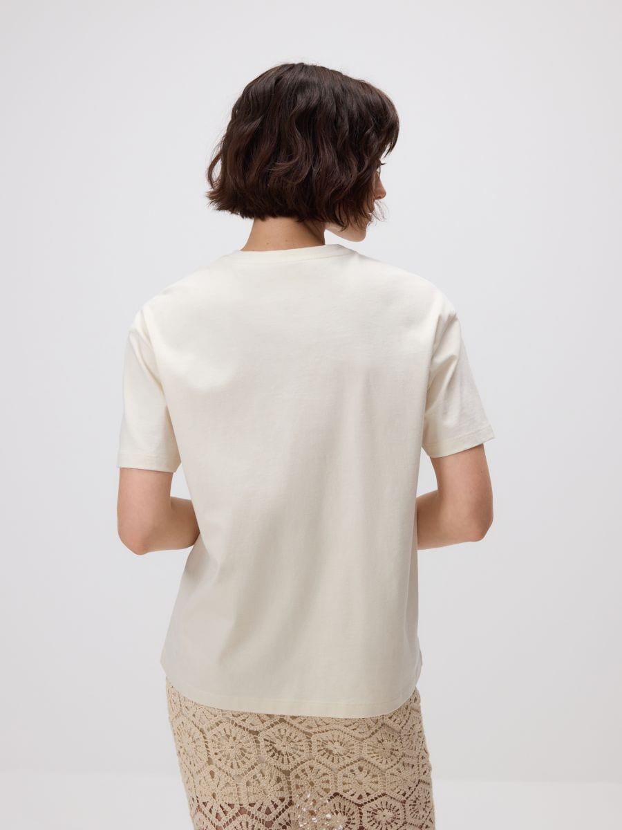T-shirt with print - cream - RESERVED - 3