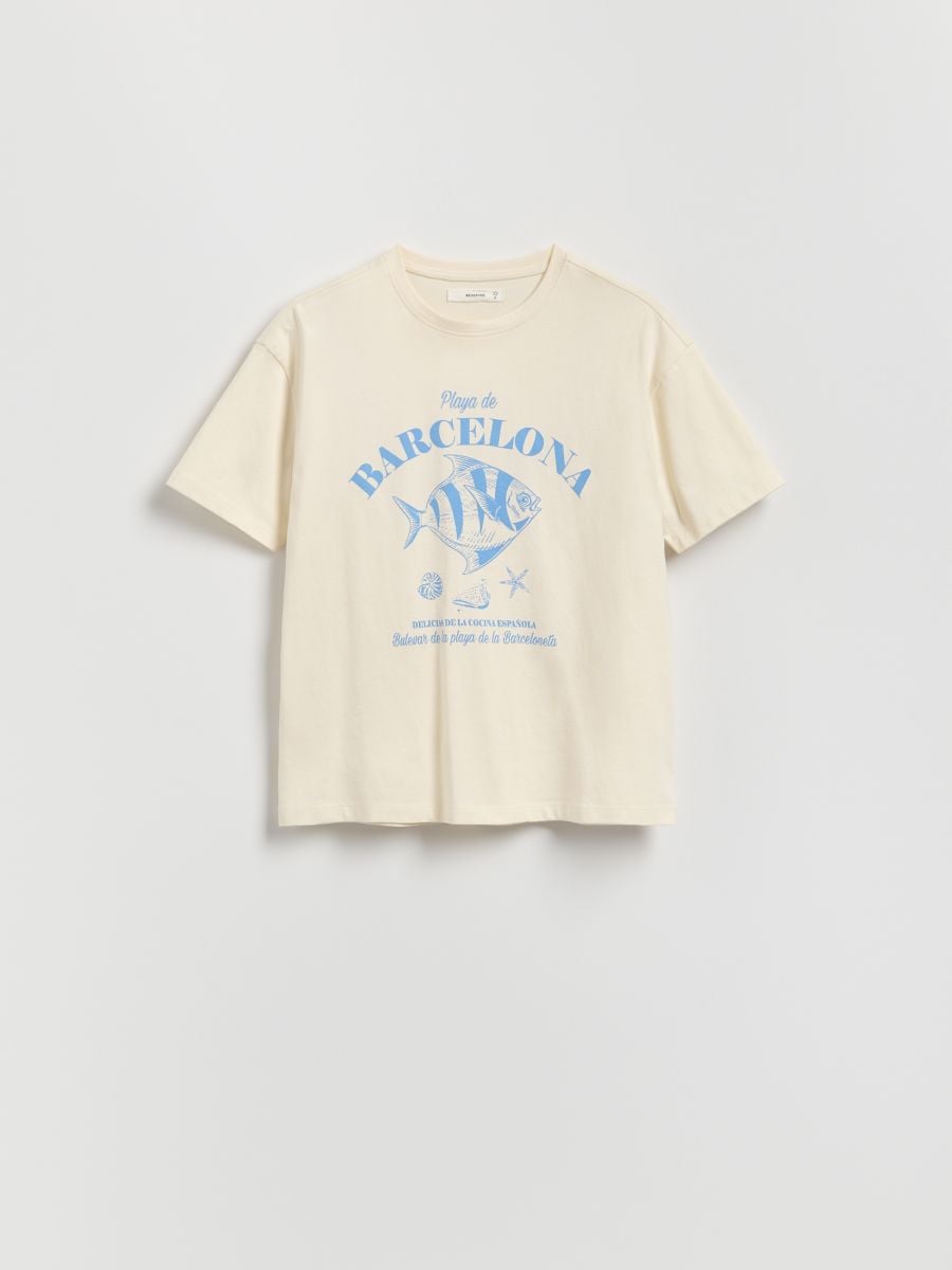 T-shirt with print - cream - RESERVED - 4