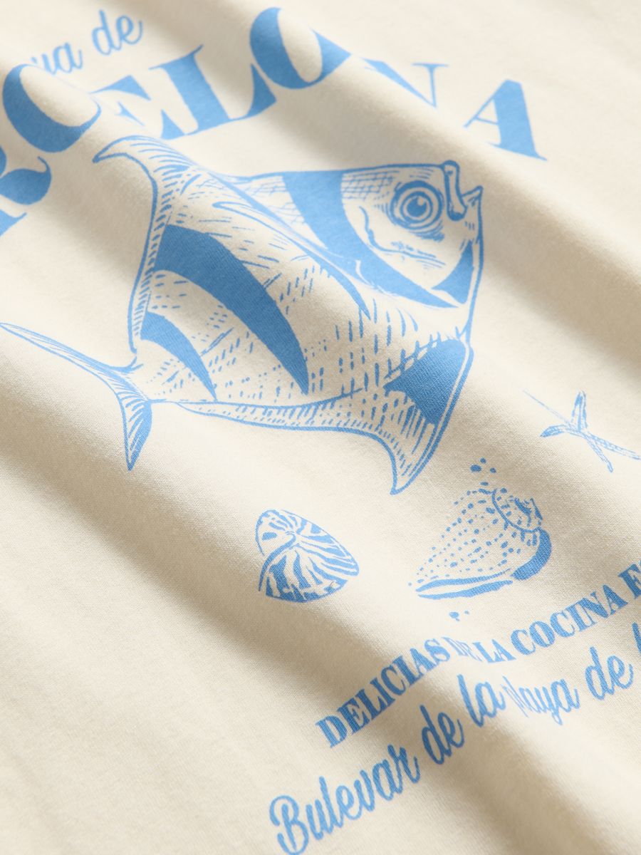 T-shirt with print - cream - RESERVED - 5