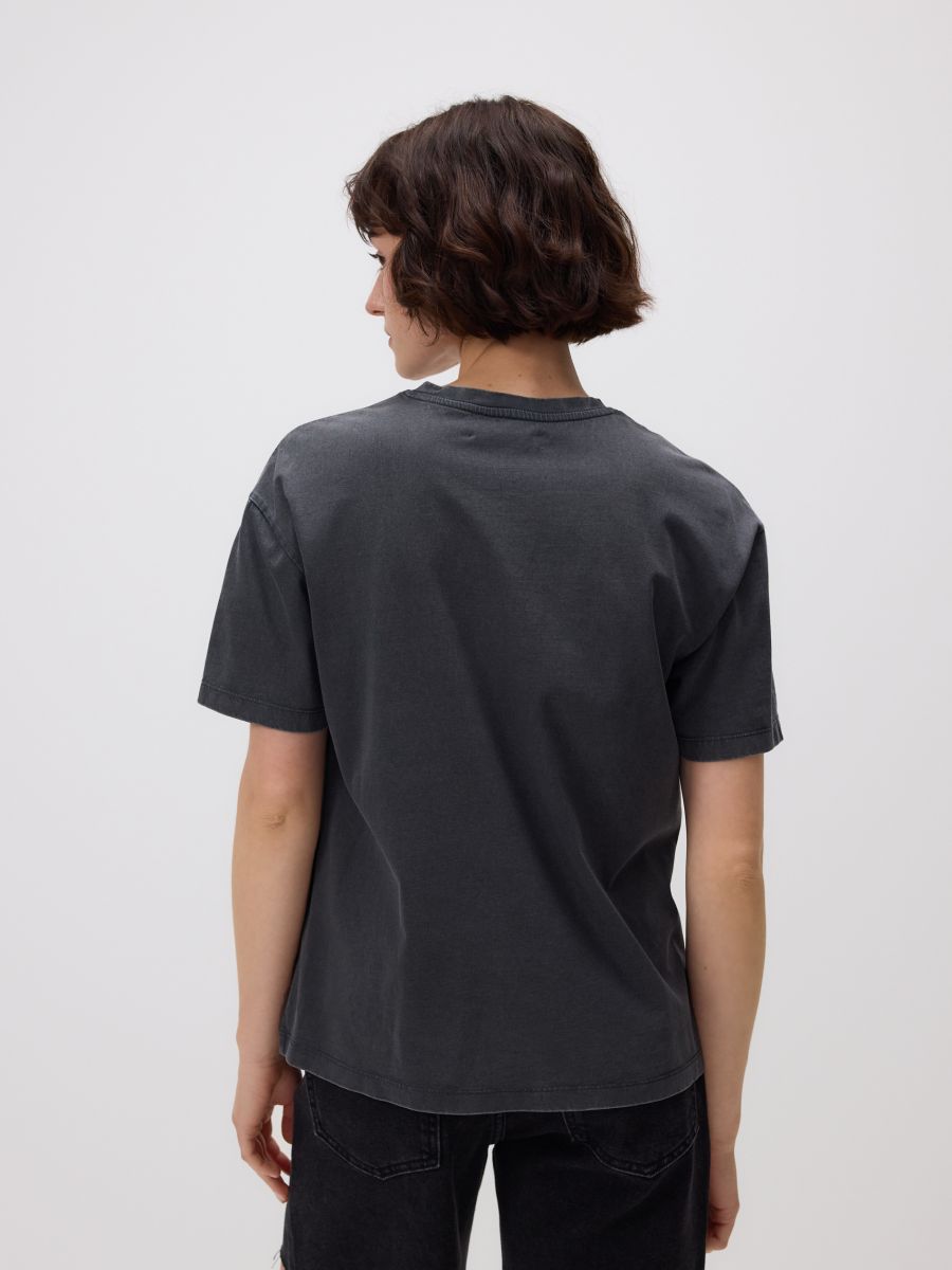 T-shirt with print - dark grey - RESERVED - 4