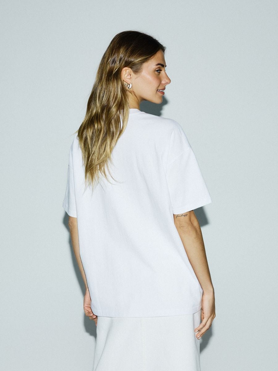 T-shirt with print - white - RESERVED - 4
