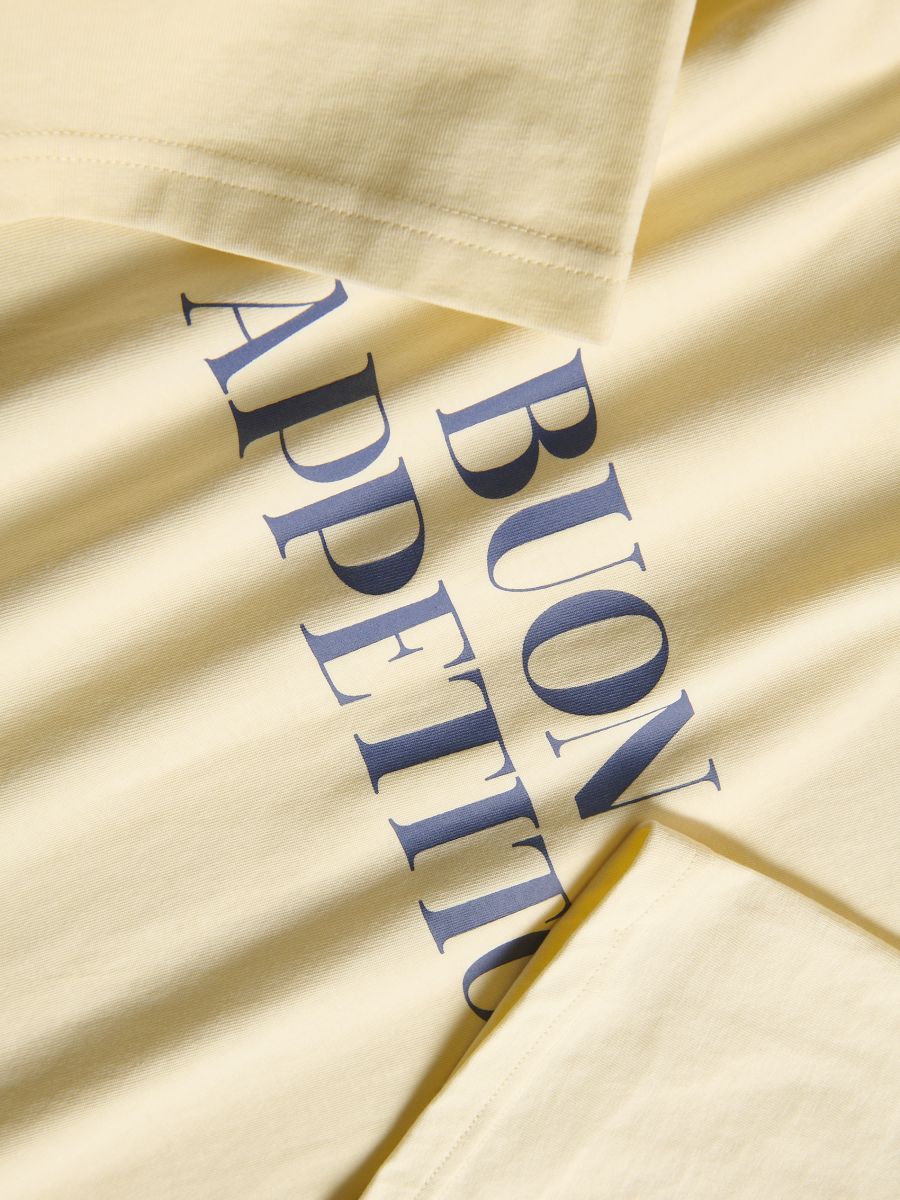 T-shirt with print - light yellow - RESERVED - 6