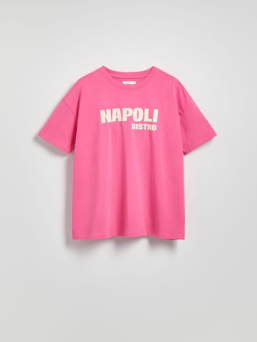 T-shirt with print - light orange - RESERVED - 5