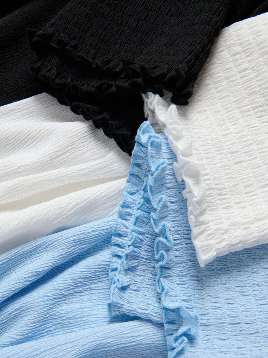 Schulterfreie Bluse - weiß - RESERVED - 6
