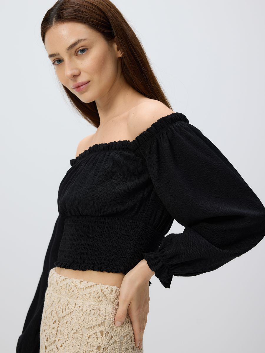 Open-backblouse - zwart - RESERVED - 2