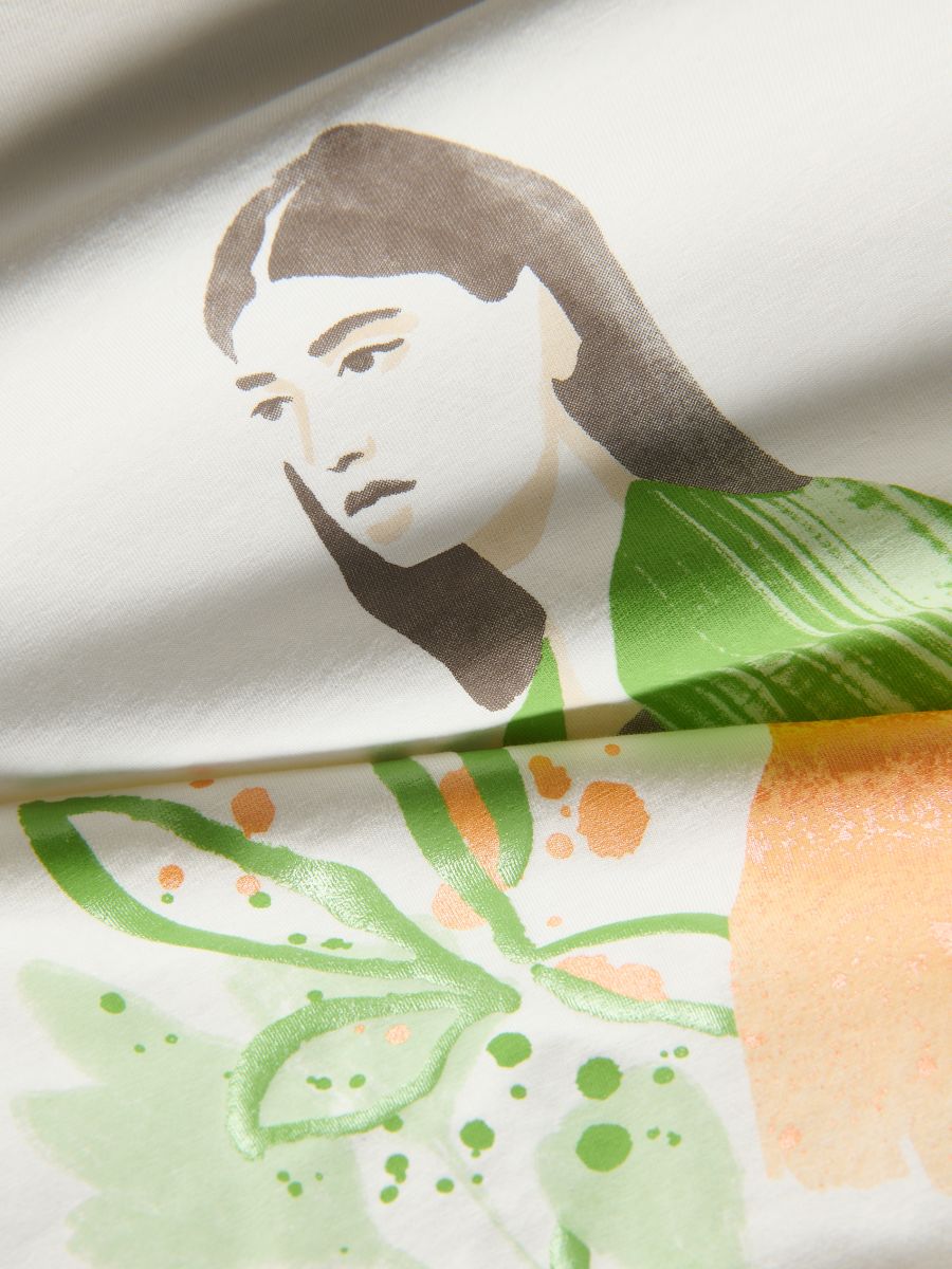 T-shirt with print - cream - RESERVED - 2