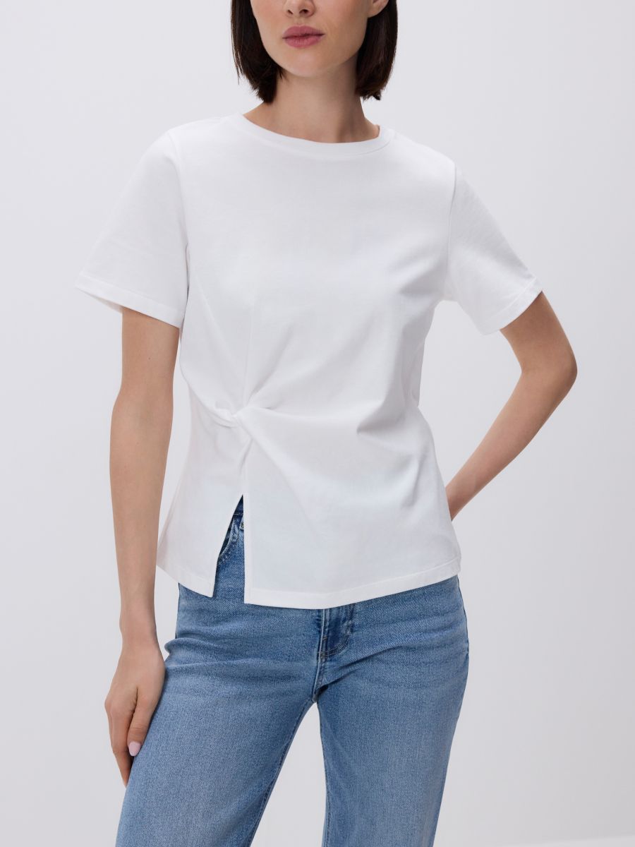 Bluza na vezanje - krem - RESERVED