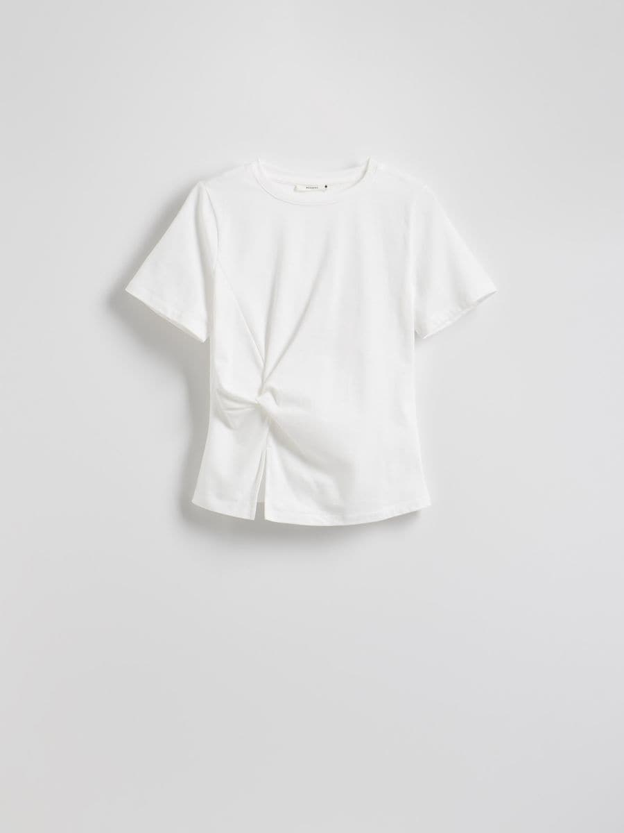 Bluza na vezanje - krem - RESERVED