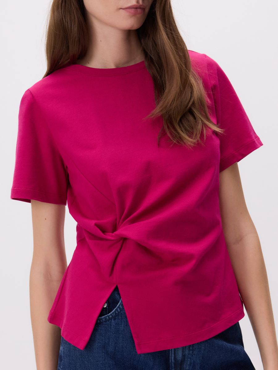 Bluse mit Bindedetail - malve - RESERVED - 2