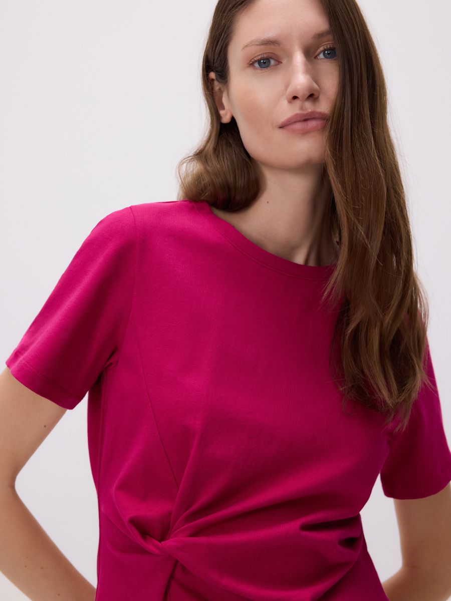 Bluse mit Bindedetail - malve - RESERVED - 3