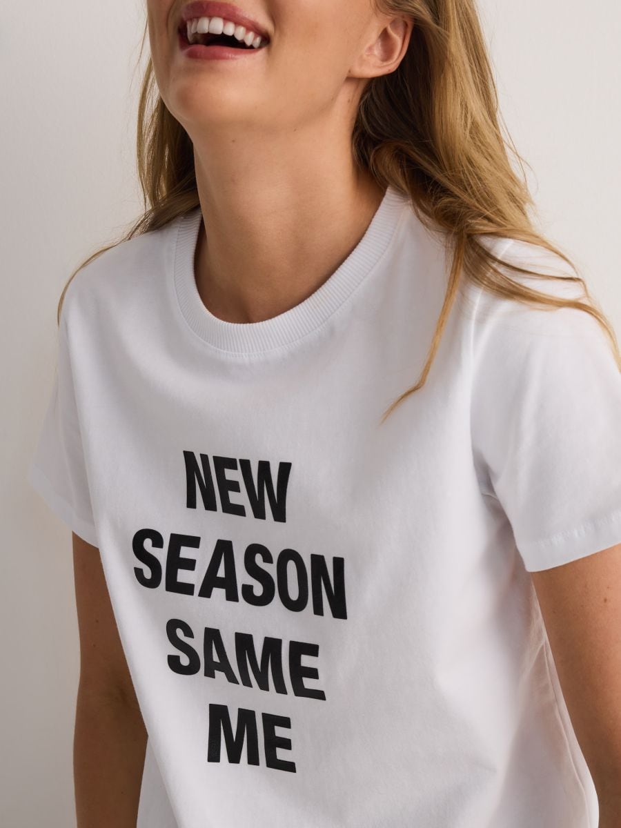 T-shirt with print - white - RESERVED - 2