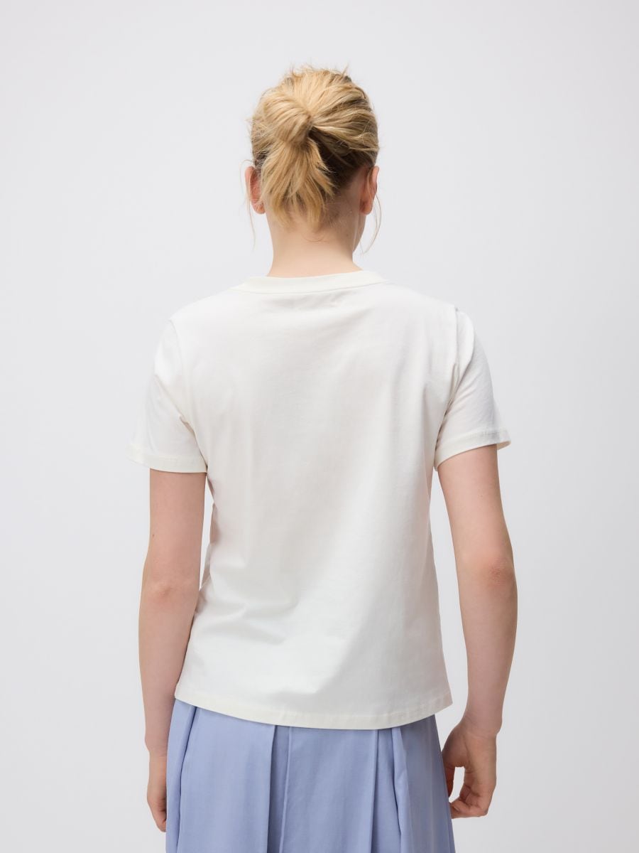 T-shirt with print - cream - RESERVED - 3