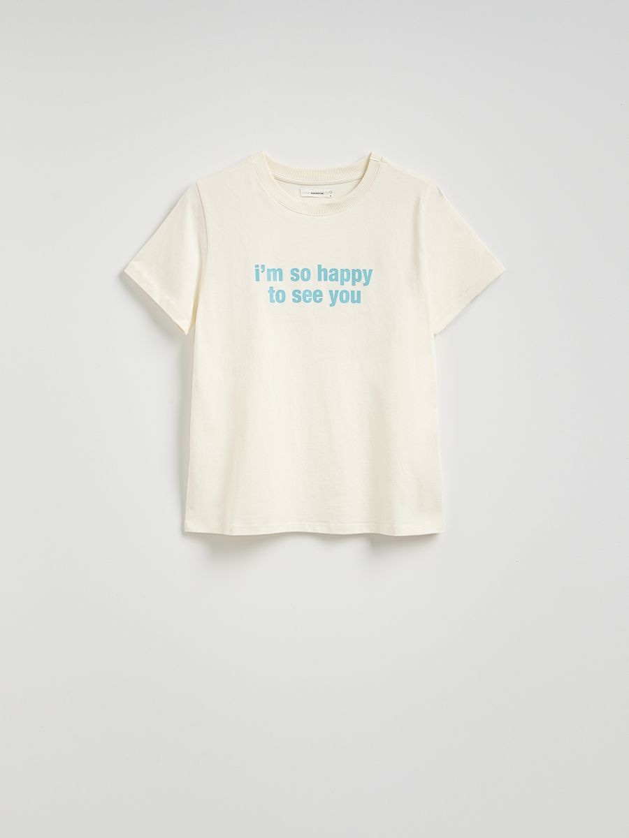T-shirt with print - cream - RESERVED - 5