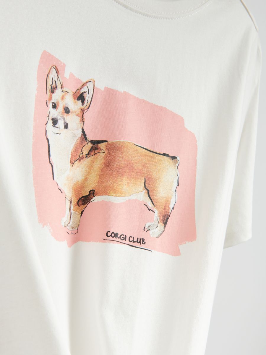 T-shirt with print - cream - RESERVED - 2