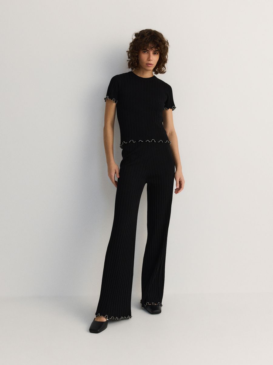 LADIES` TROUSERS - black - RESERVED - 6