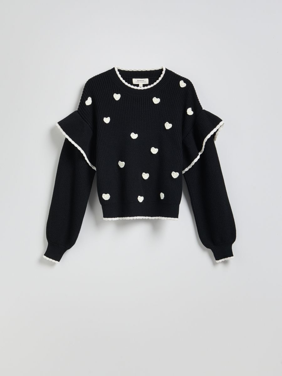 LADIES` SWEATER - black - RESERVED - 5