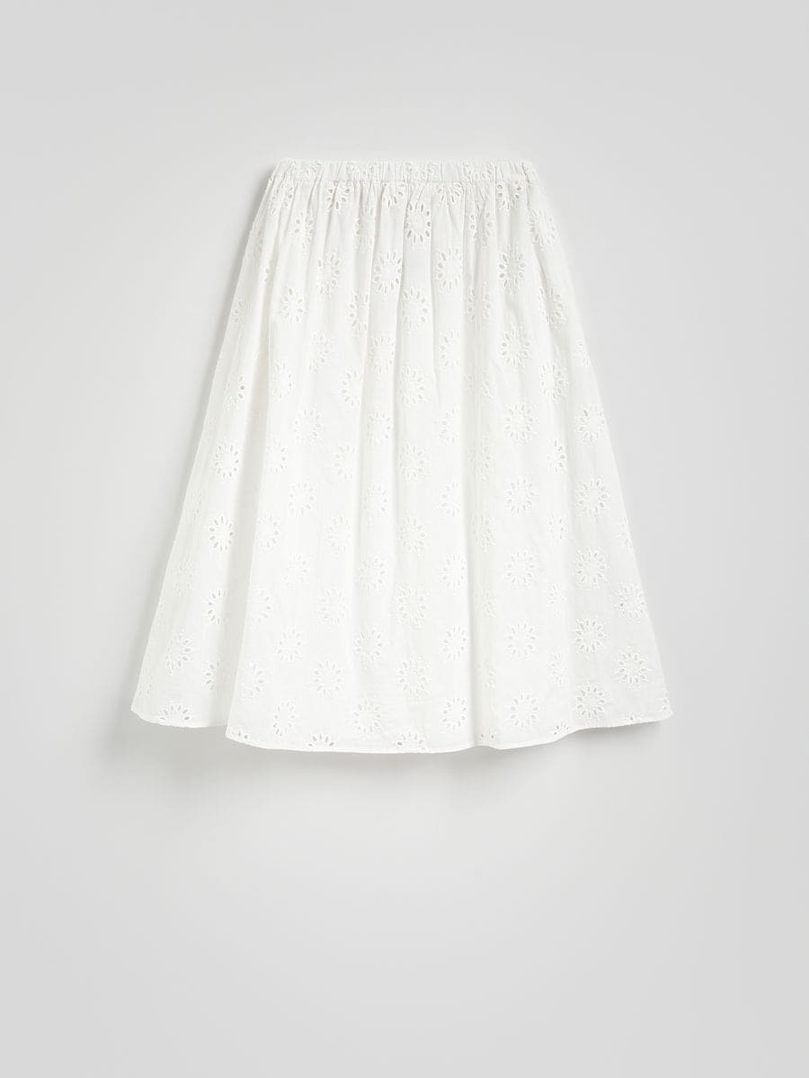 Openwork midi skirt - cream - RESERVED - 6