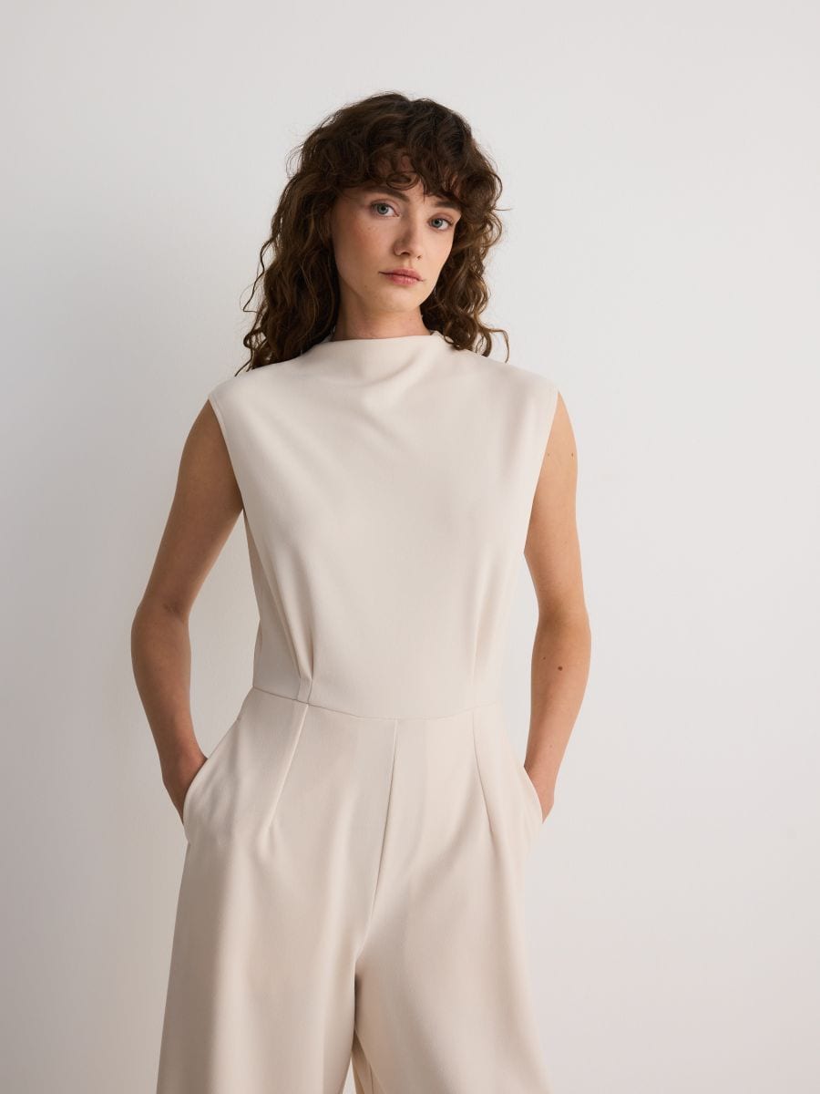 LADIES` JUMPSUIT - cream - RESERVED - 4