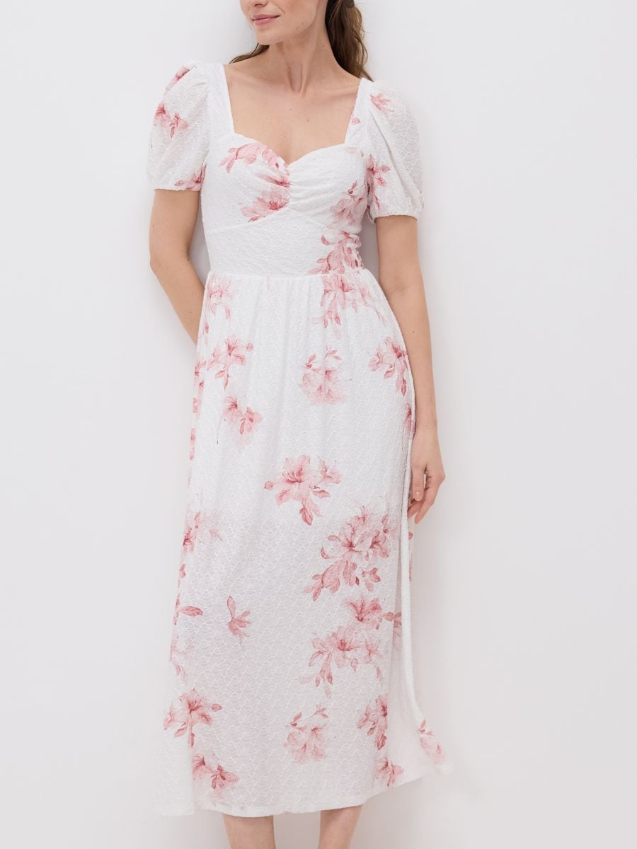 Maxi-Blumenkleid - pastellrosa - RESERVED - 2