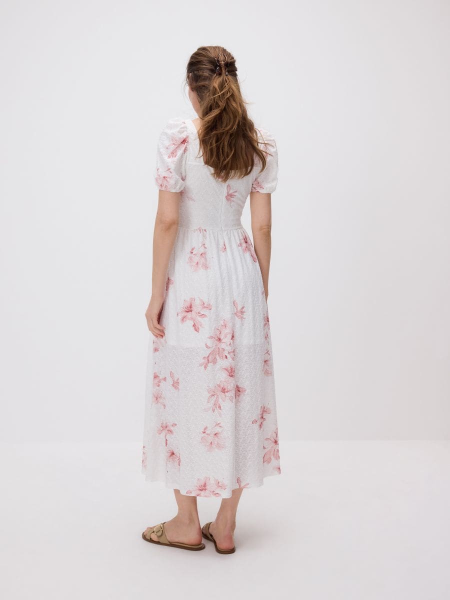 Maxi-Blumenkleid - pastellrosa - RESERVED - 3