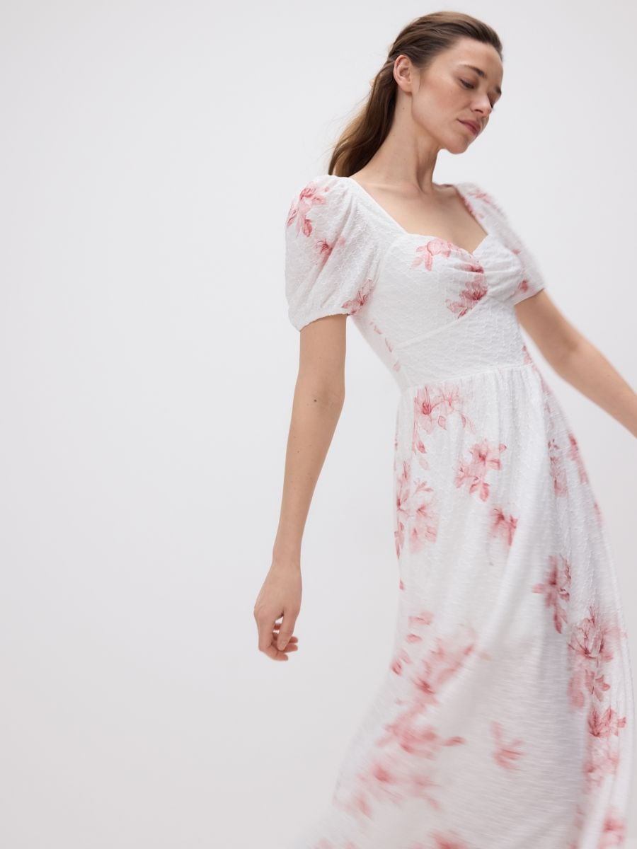 Maxi-Blumenkleid - pastellrosa - RESERVED - 4