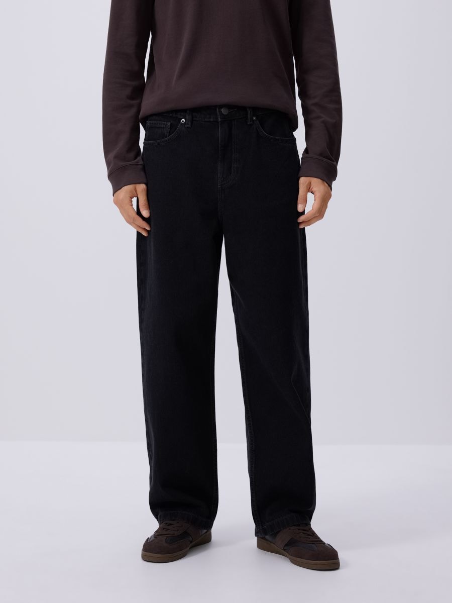 Jean baggy fuselé - negro - RESERVED