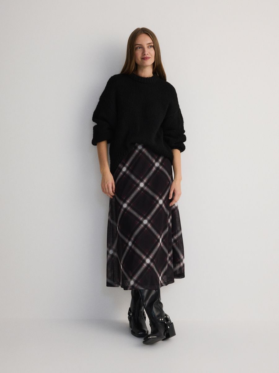 Check midi skirt - multicolor - RESERVED - 2