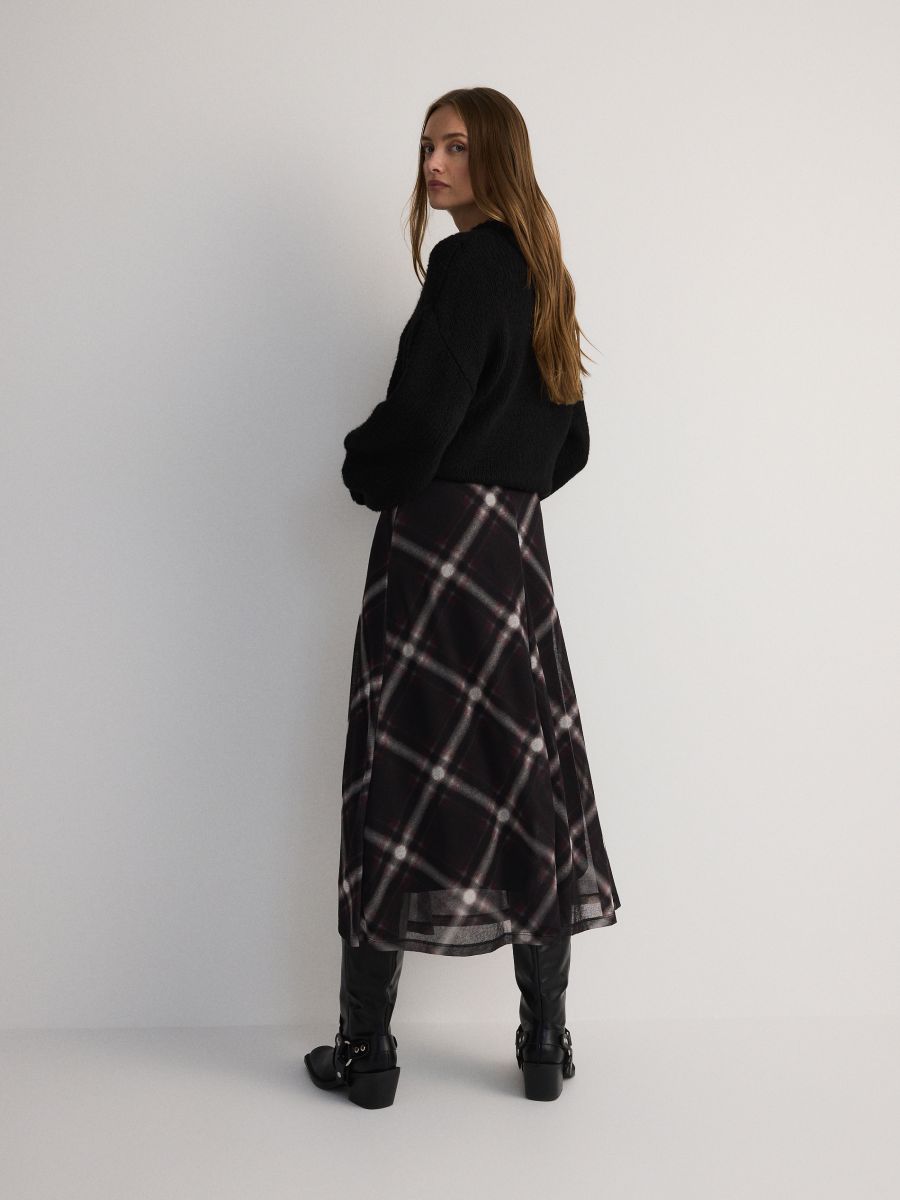 Check midi skirt - multicolor - RESERVED - 3
