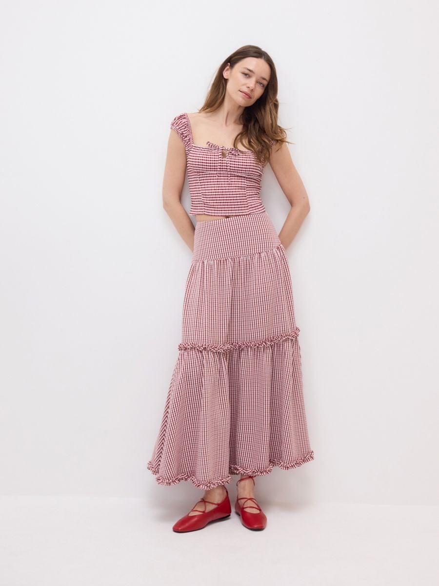 Check midi skirt - multicolor - RESERVED - 2