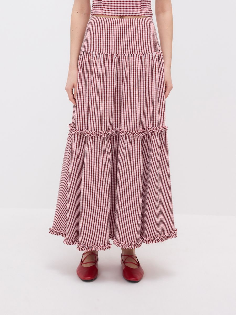 Check midi skirt - multicolor - RESERVED - 2