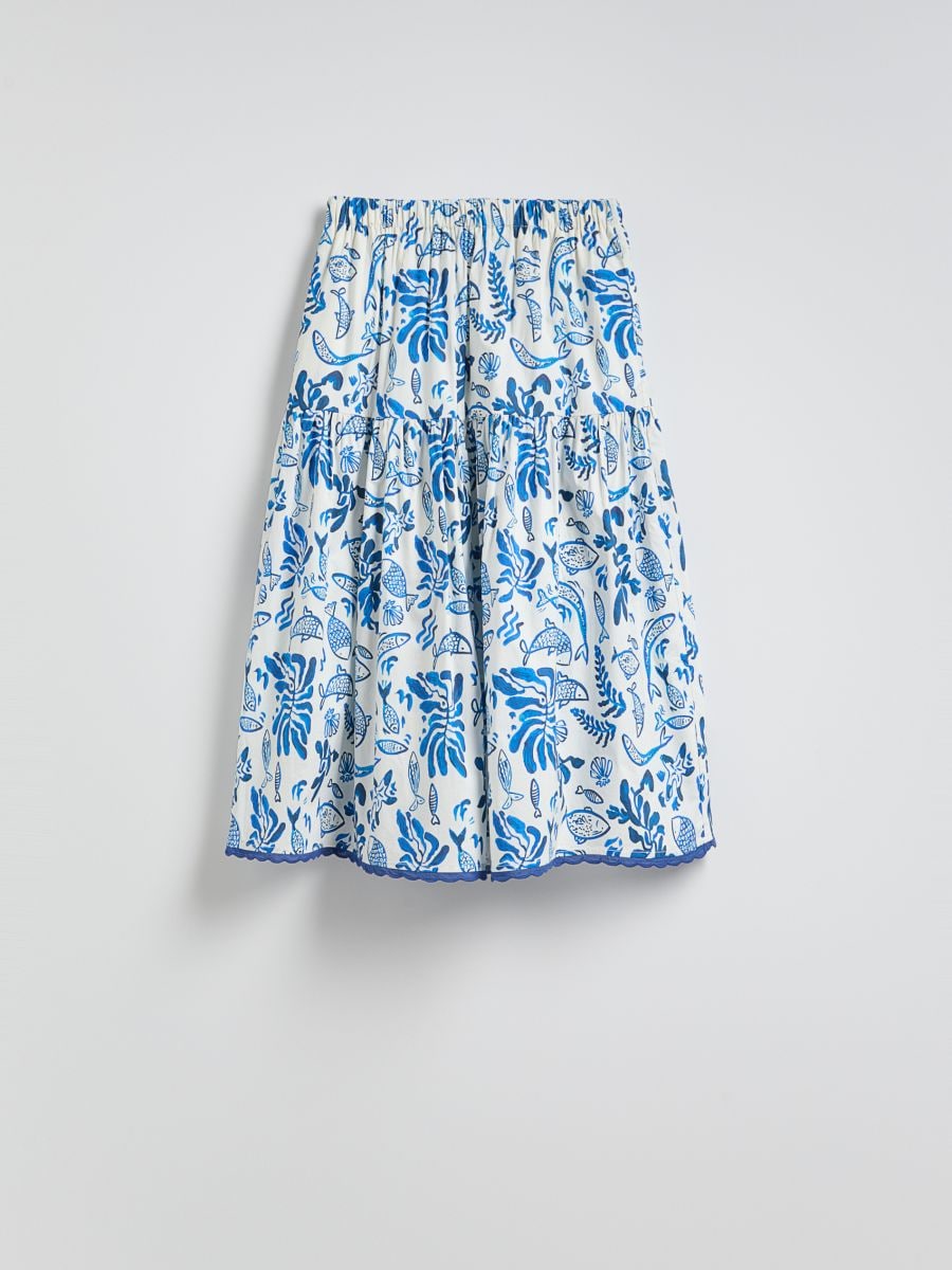 Patterned midi skirt - multicolor - RESERVED - 4