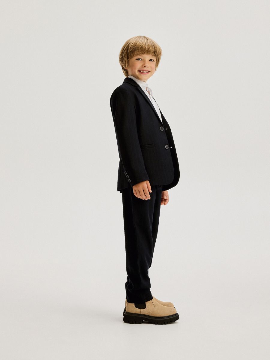 Elegant stripe trousers - navy - RESERVED - 5