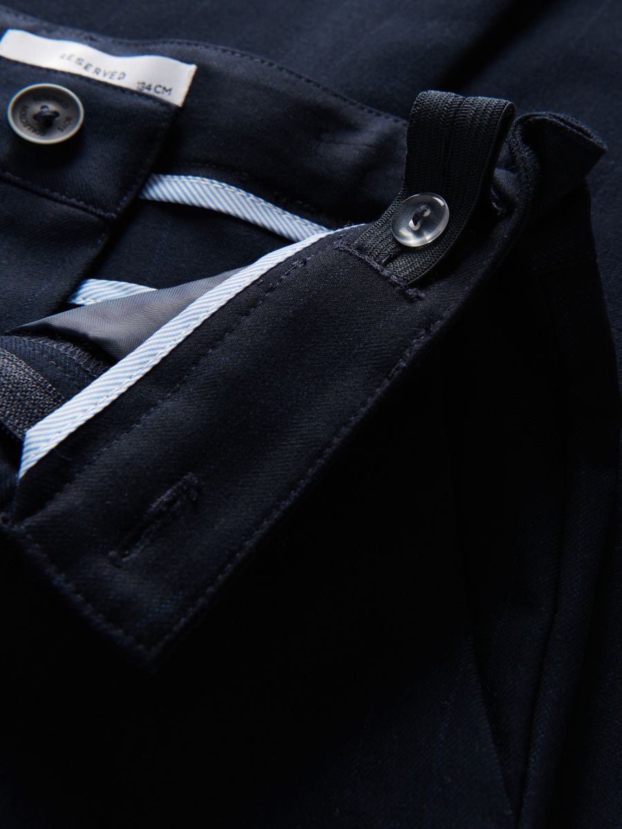 Elegant stripe trousers - navy - RESERVED - 3