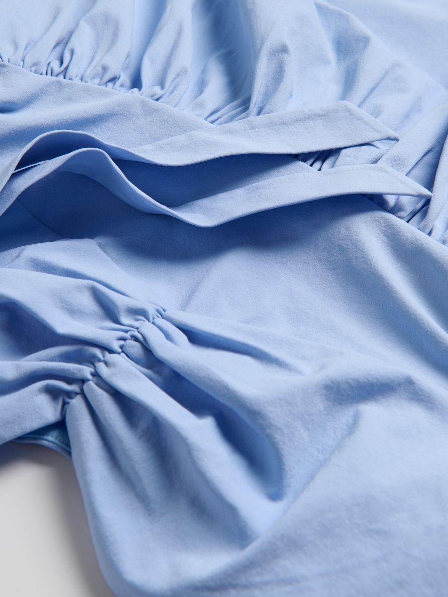 Abito midi con allacciatura - blu pallido - RESERVED - 2