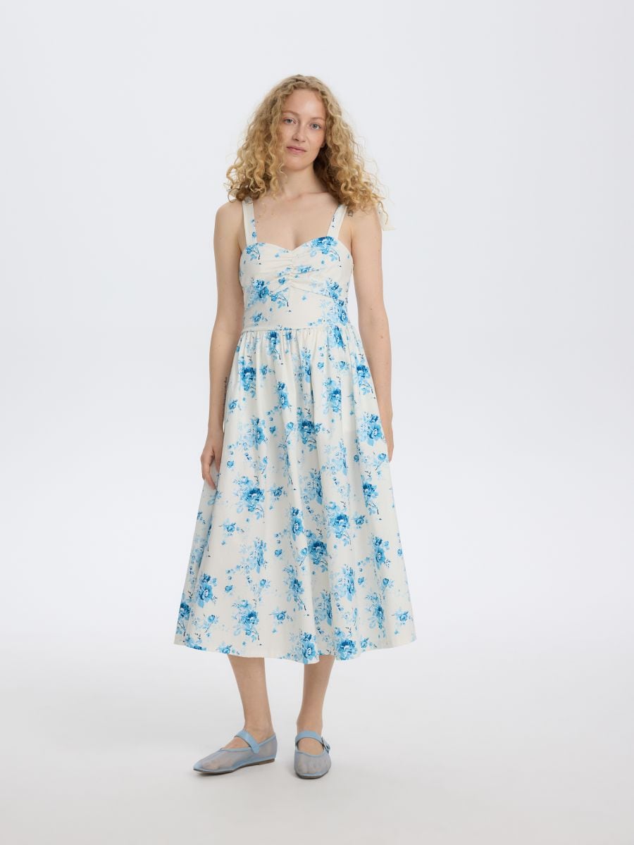 Midikleid mit Bindung - bunt - RESERVED - 3