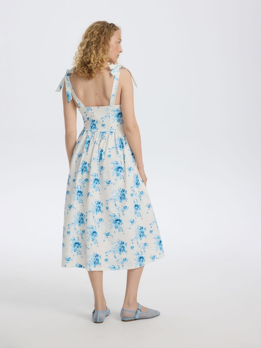Midikleid mit Bindung - bunt - RESERVED - 4