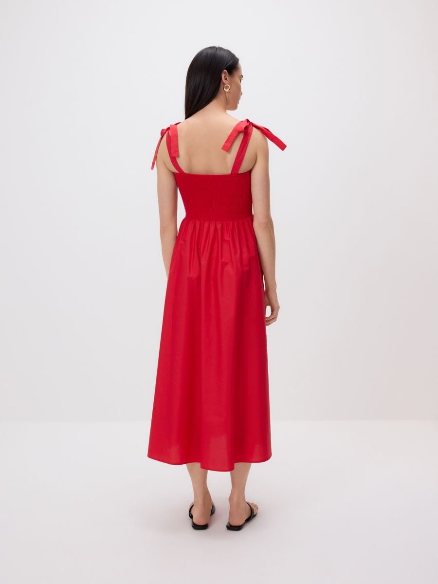 Midi kleit paeltega - punane - RESERVED - 6