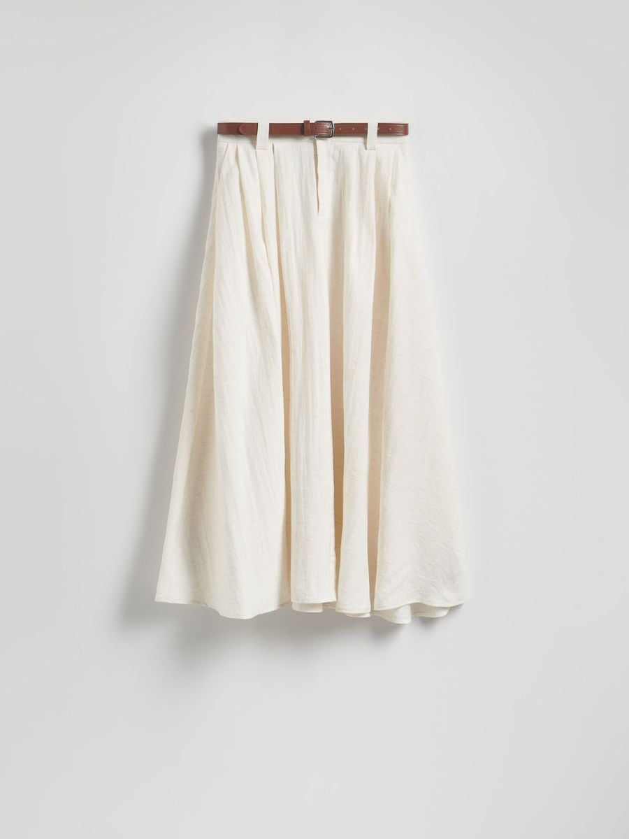 Linen blend midi skirt - other - RESERVED - 5