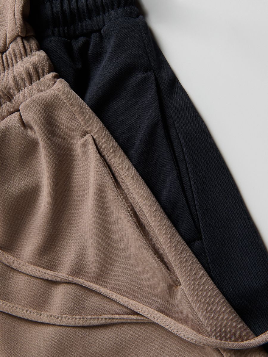 Short jumpsuit with modal - coffee - RESERVED - 2