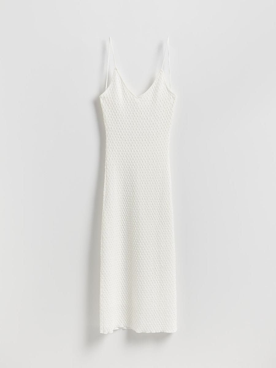 LADIES` DRESS - ΛΕΥΚΟ - RESERVED