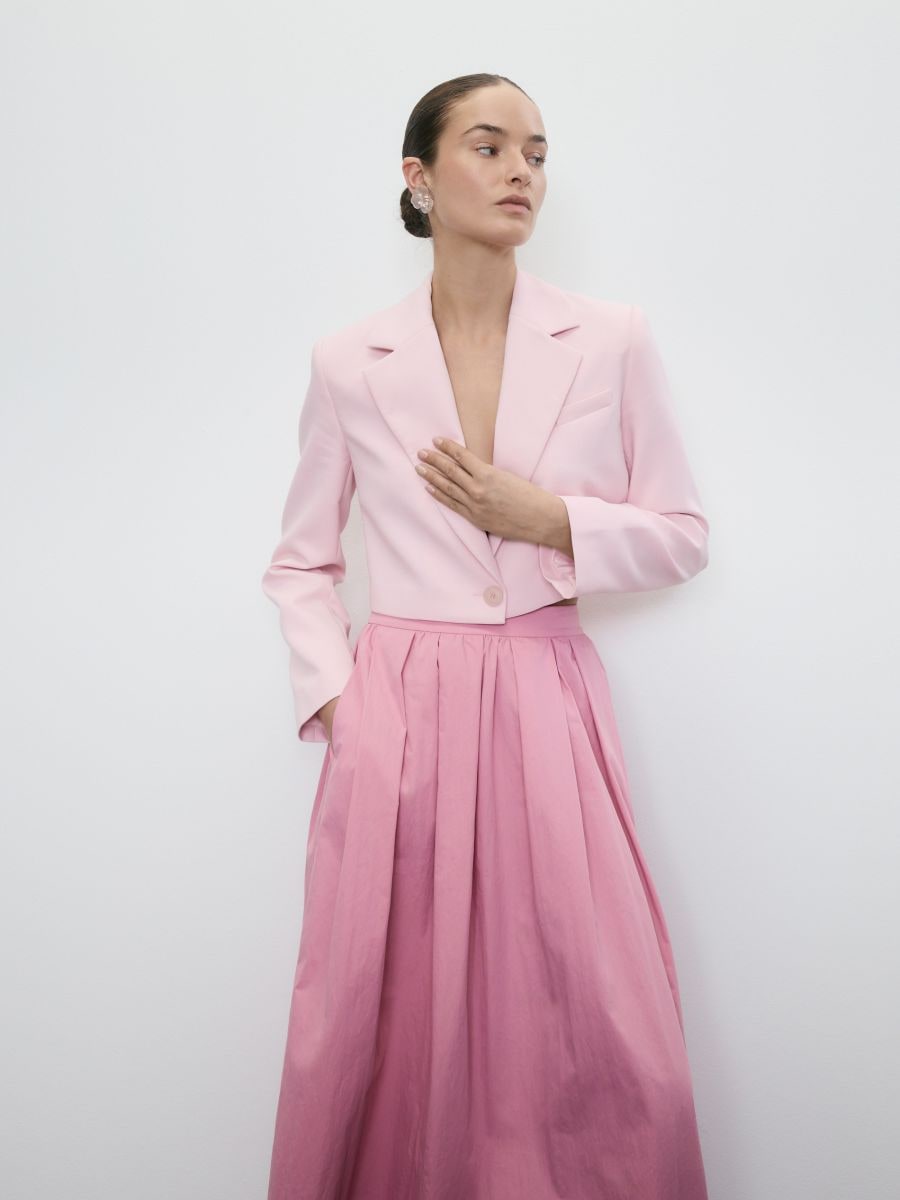 Gonna midi in cotone - rosa - RESERVED - 2