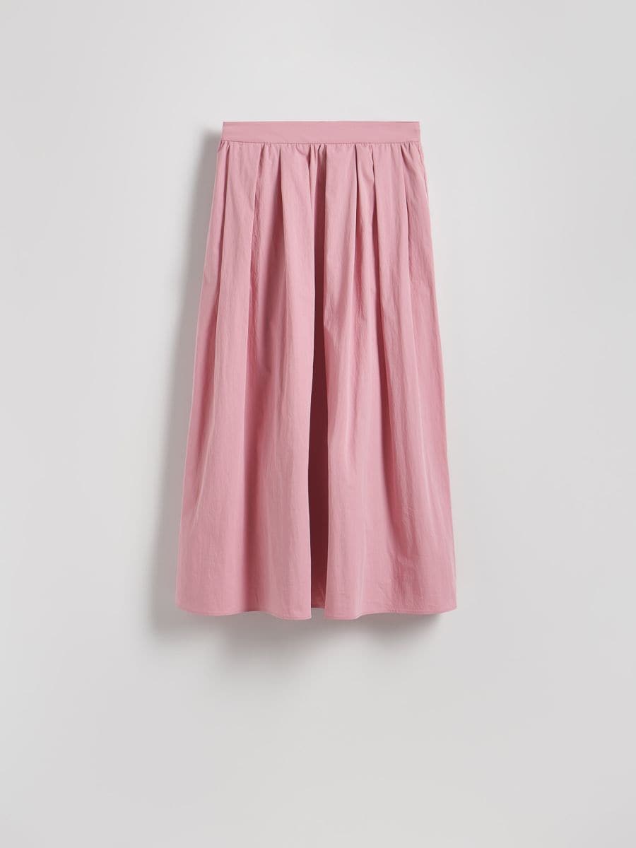 Gonna midi in cotone - rosa - RESERVED - 5