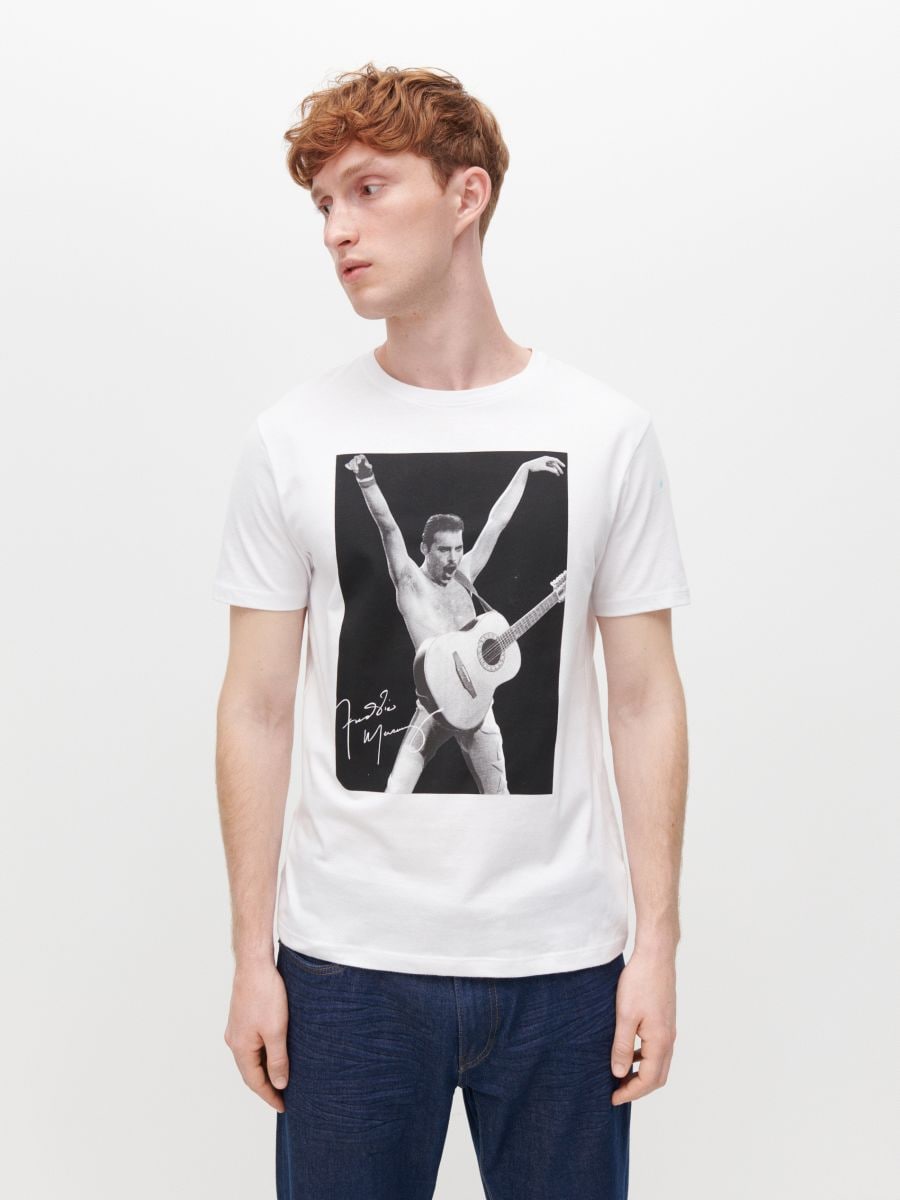 Dirigir Opuesto Sabor Camiseta de Freddie Mercury, RESERVED, XS359-00X