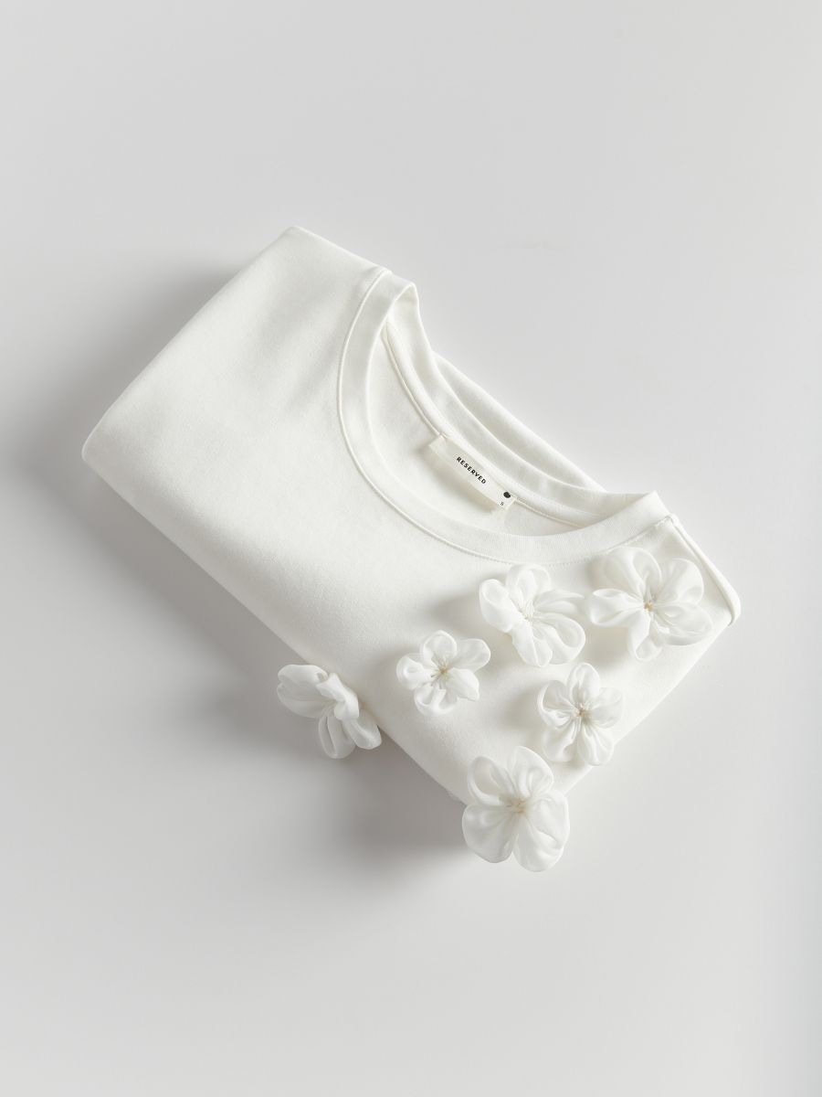 LADIES` BLOUSE - krem - RESERVED - 6